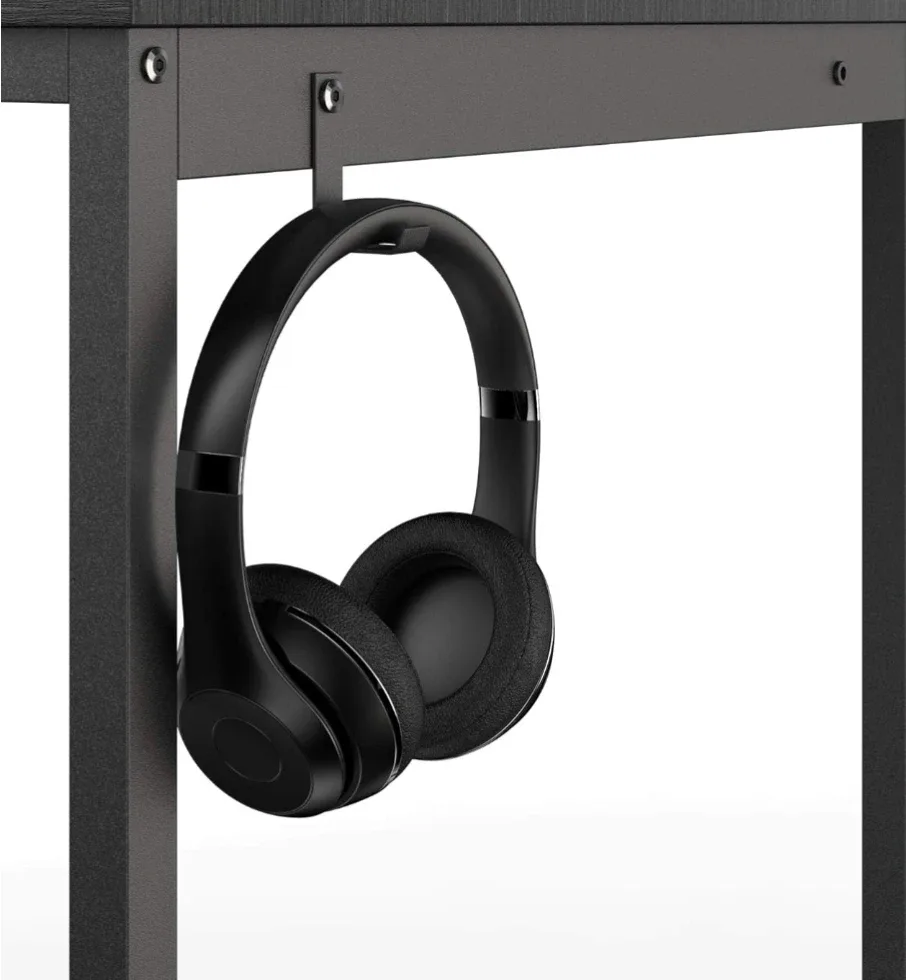 HOMIDEC 47" Black Computer/Office Desk image indicator(6)