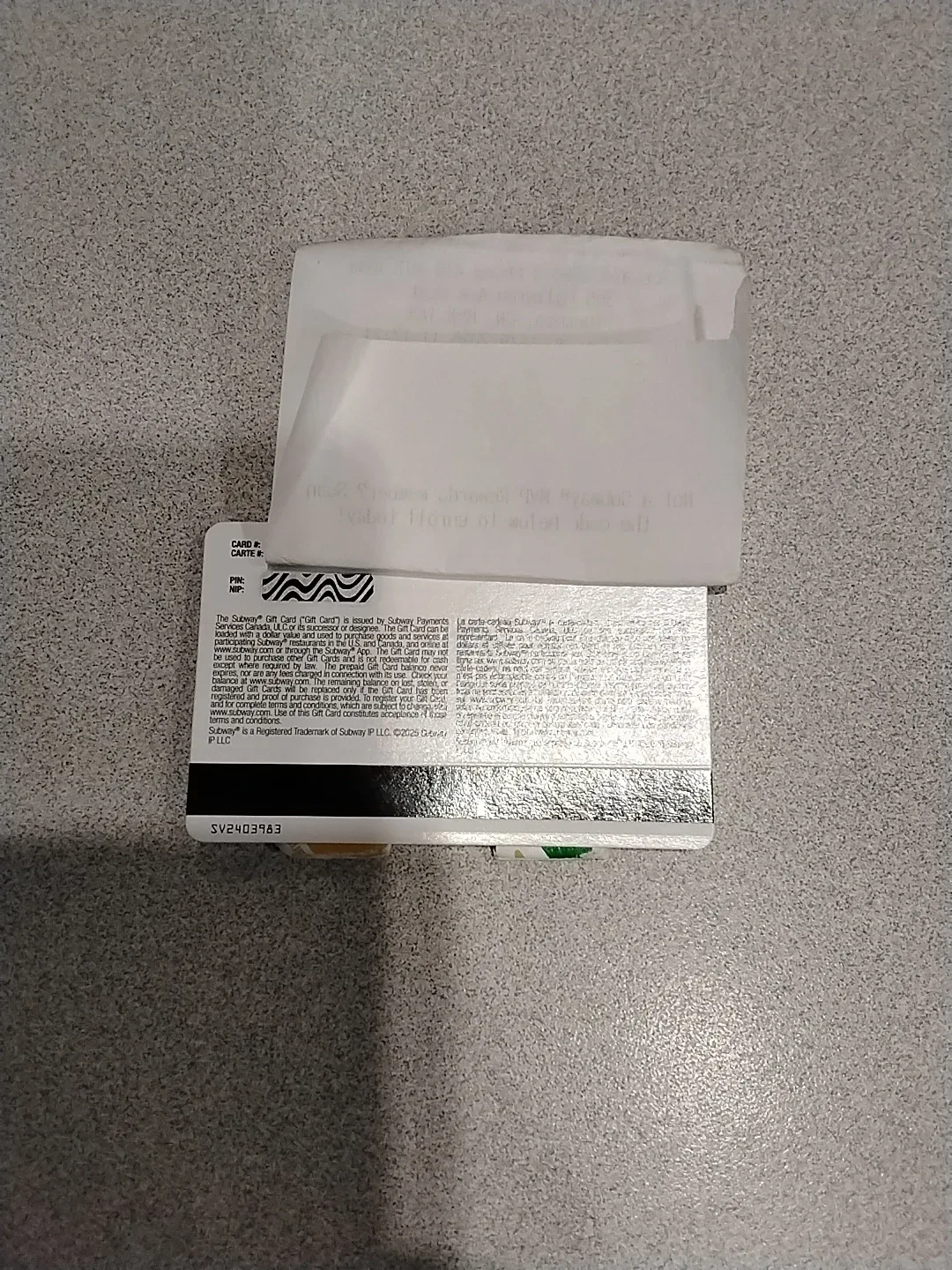 🥪 🥖 Subway $50 Gift Card 🥪 🥖 image indicator(4)