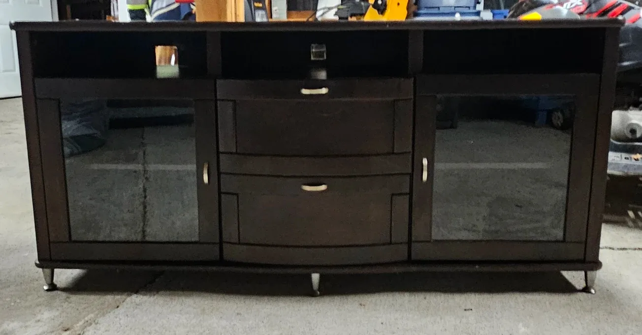 Dark Brown Entertainment Unit