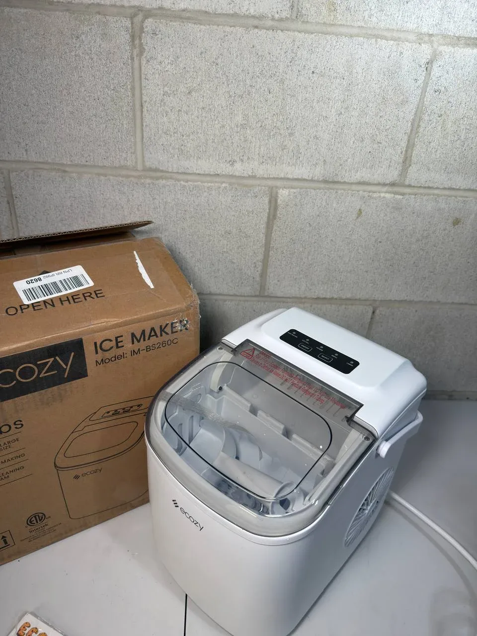 ecozy Portable Ice Maker Countertop, White image indicator(3)