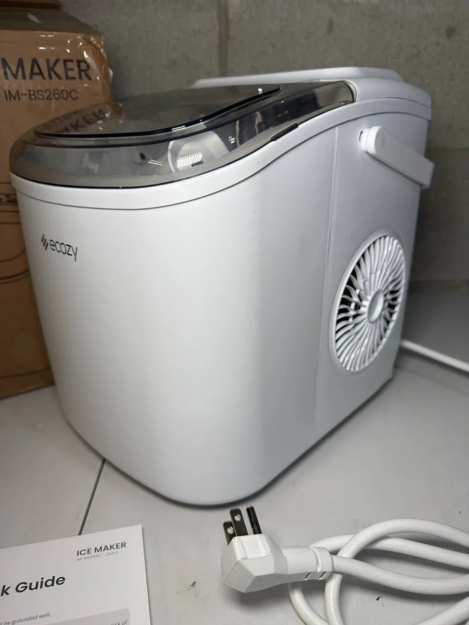 ecozy Portable Ice Maker Countertop, White image indicator(4)