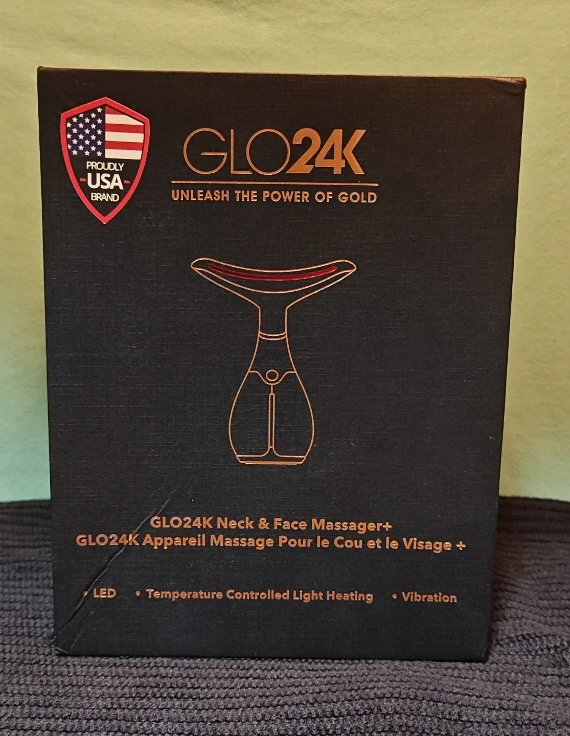 NIB GLO24K LED Beauty Therapy Device for Face & Neck image indicator(5)