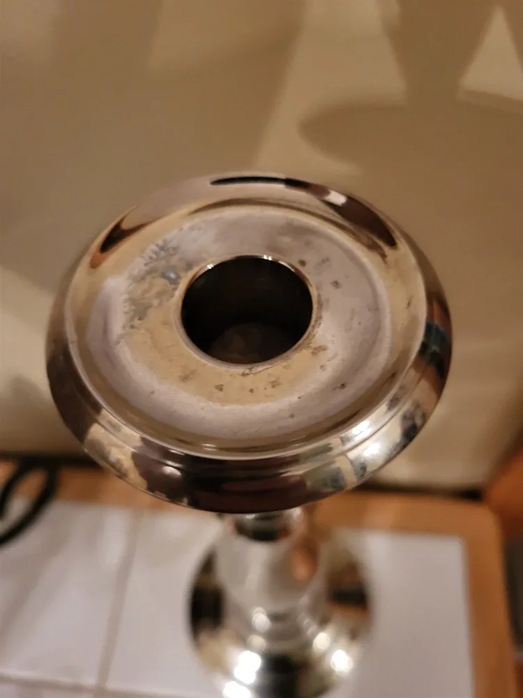 Silver Candle Holder with Red Candle image indicator(3)