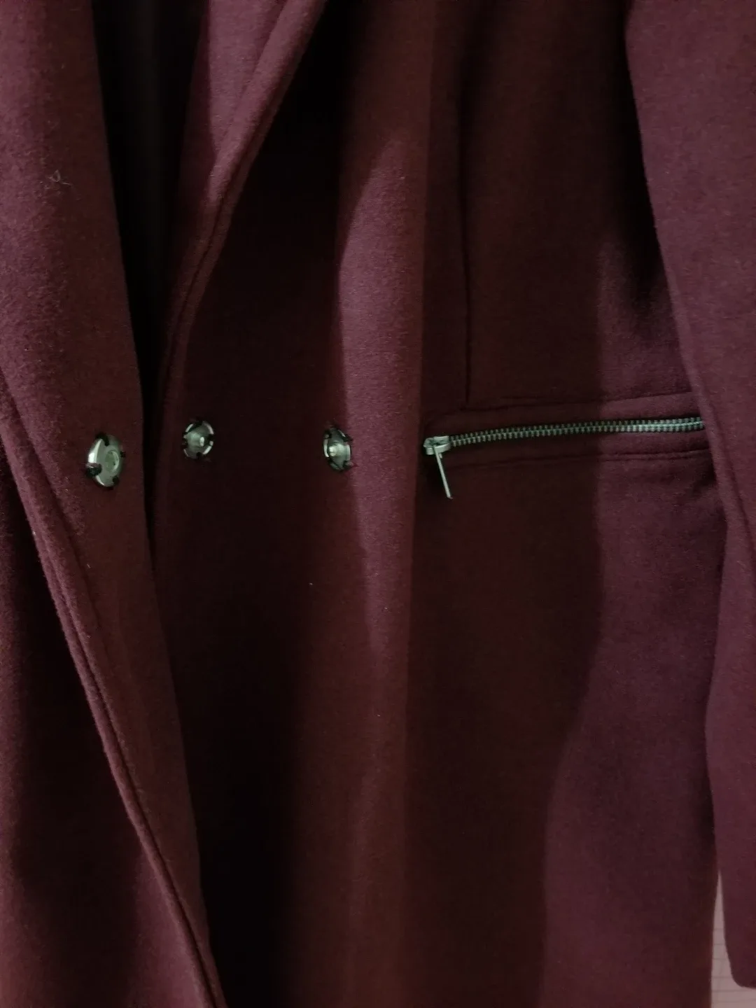 Kenneth Blake Burgundy Coat - Size L/G image indicator(3)