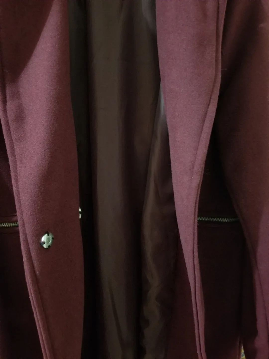 Kenneth Blake Burgundy Coat - Size L/G image indicator(4)