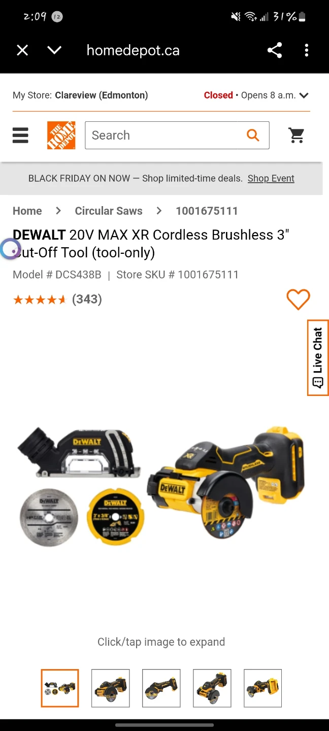 DeWalt 20V MAX XR Cordless Brushless 3" Cut-Off Tool (Tool-Only) - photo 2