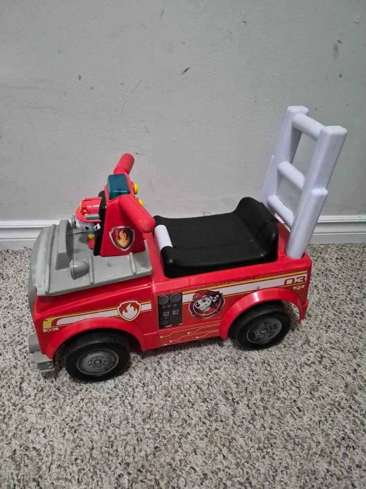 Paw Patrol Marshall Fire Truck Ride-On Toy
