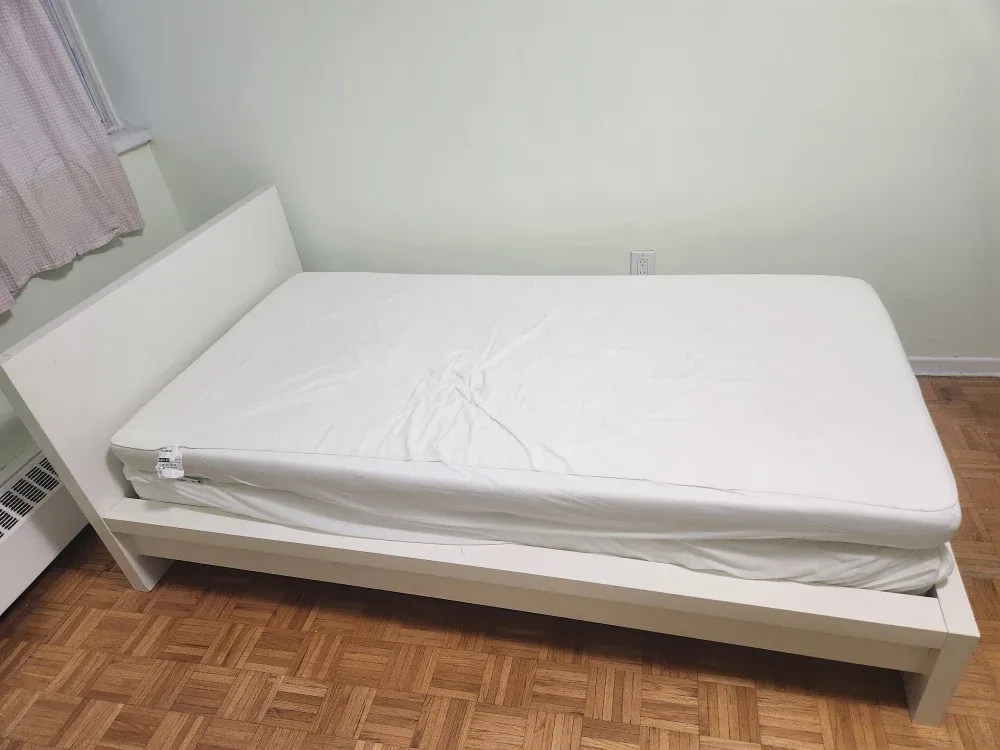 IKEA Twin Bed Frame and Gokart Mattress and Grusnarv topper