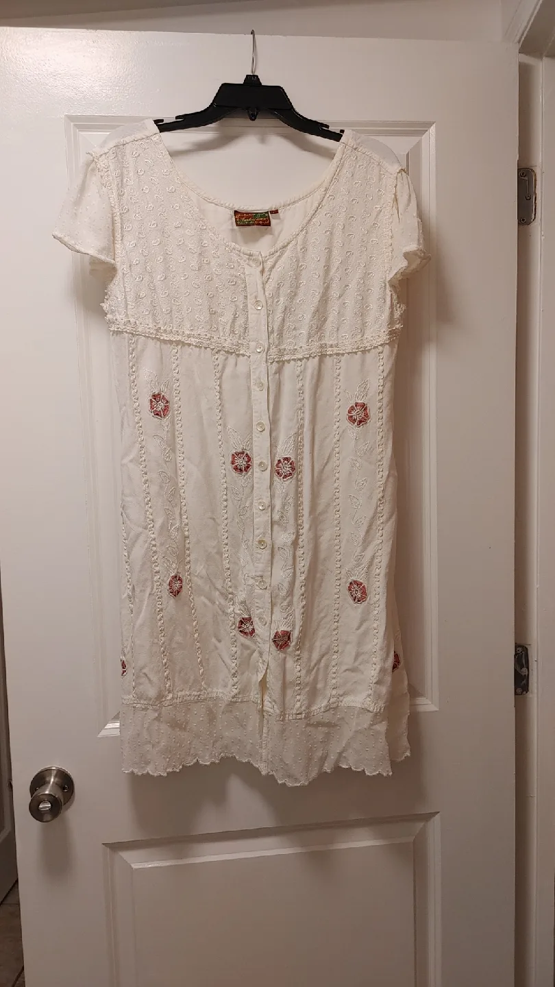 Women's White Dress - Size L thumbnail