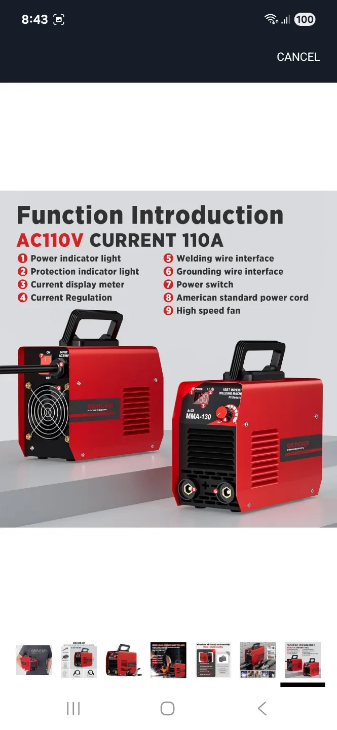 New GERORD Mini Welder Machine image indicator(4)