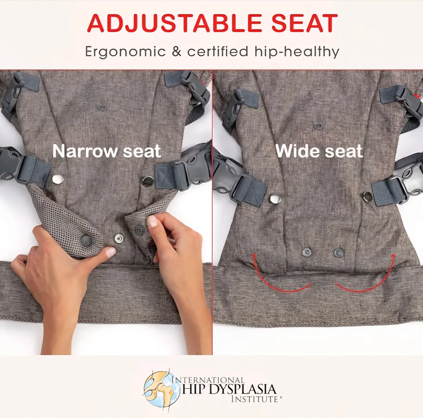 BNIB You+Me 4 in 1 ergonomic baby carrier Grey image indicator(6)