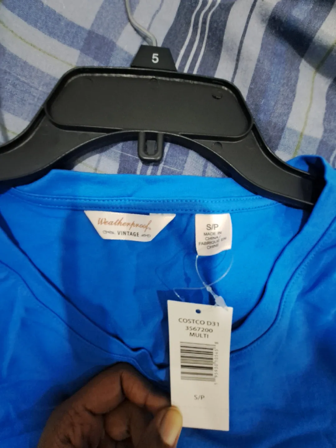 Weatherproof Vintage Blue V-Neck Top with Tags - S/P image indicator(3)