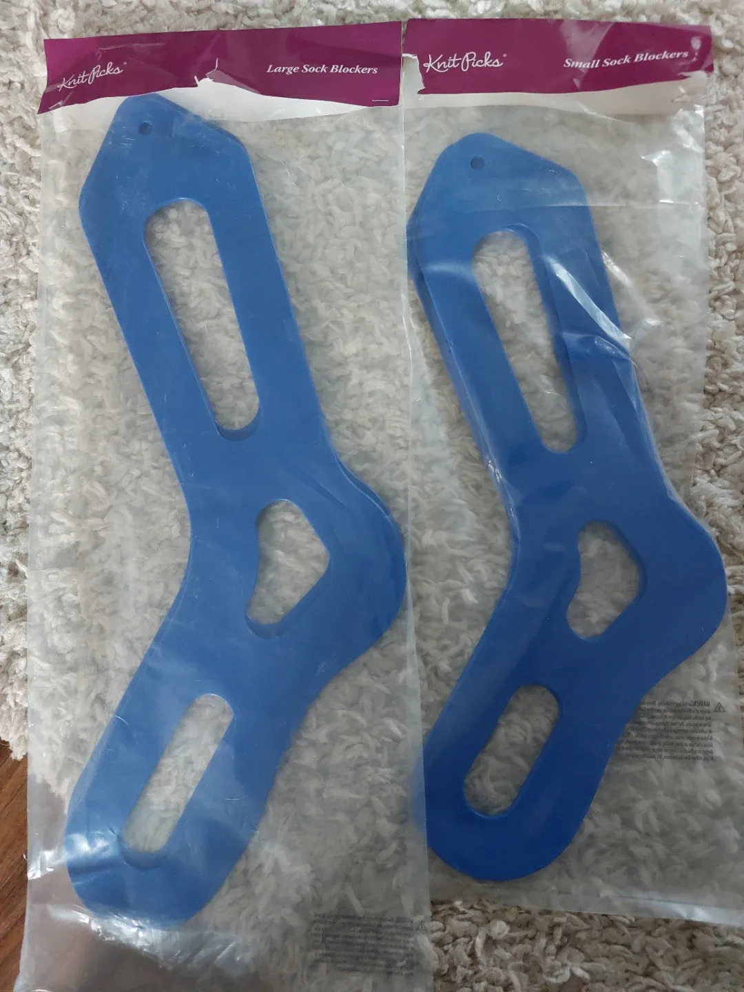 Knit Picks Sock Blockers, Large & Small, Blue thumbnail