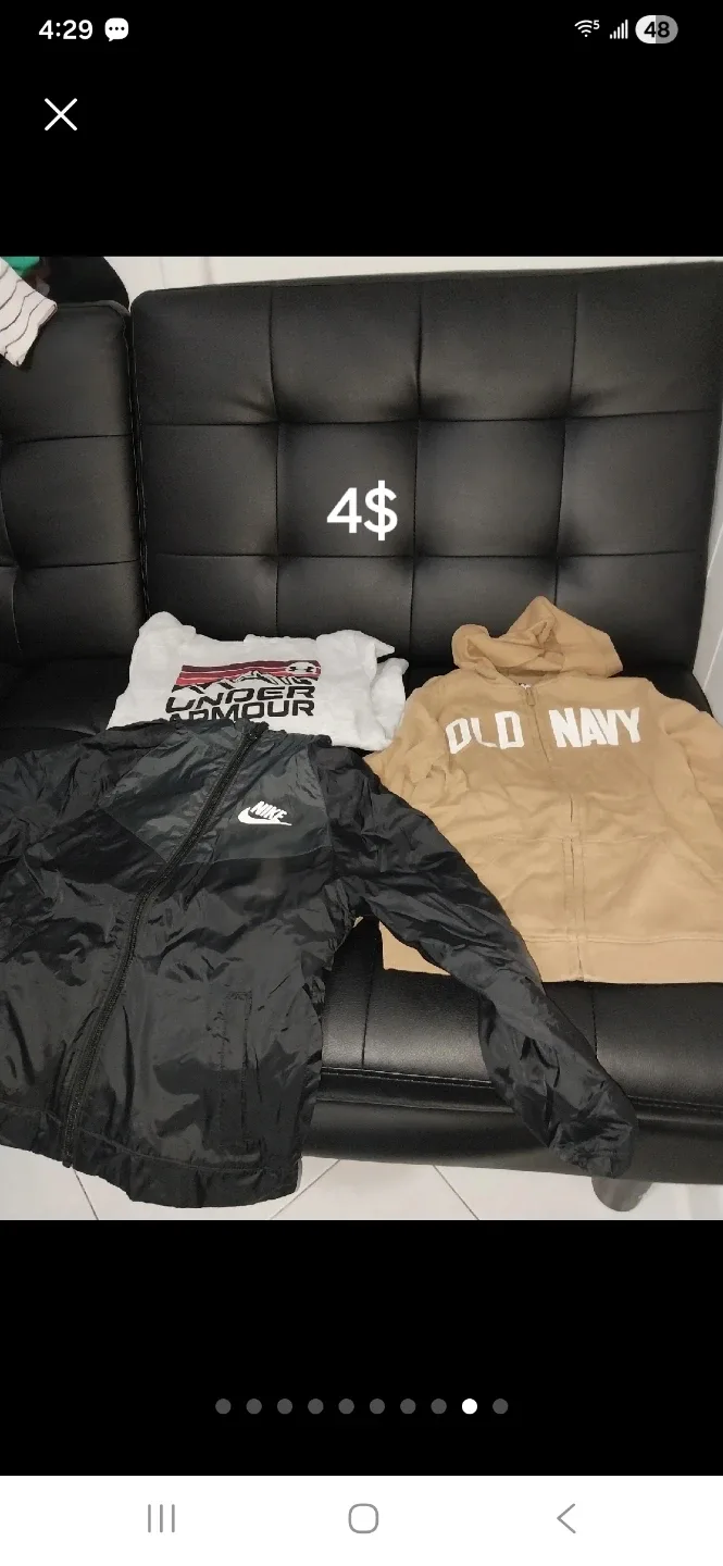 Nike Jacket, Under Armour Shirt, Old Navy Hoodie - Bundle thumbnail