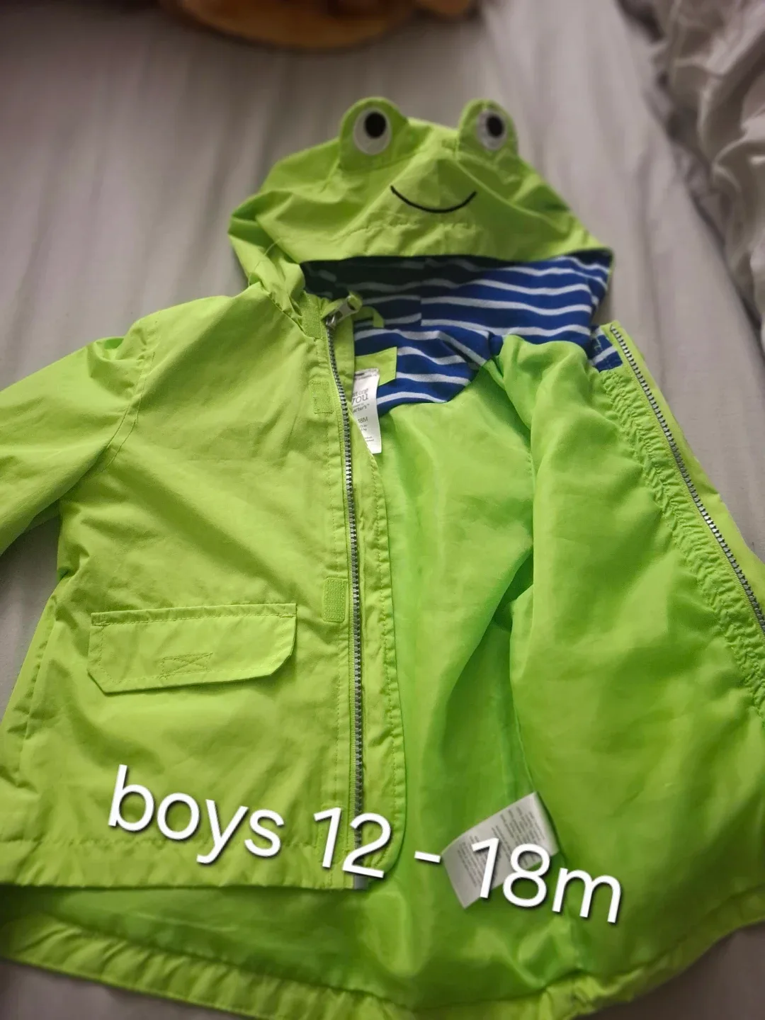 Carter's Frog Rain Jacket 12-18 Months thumbnail