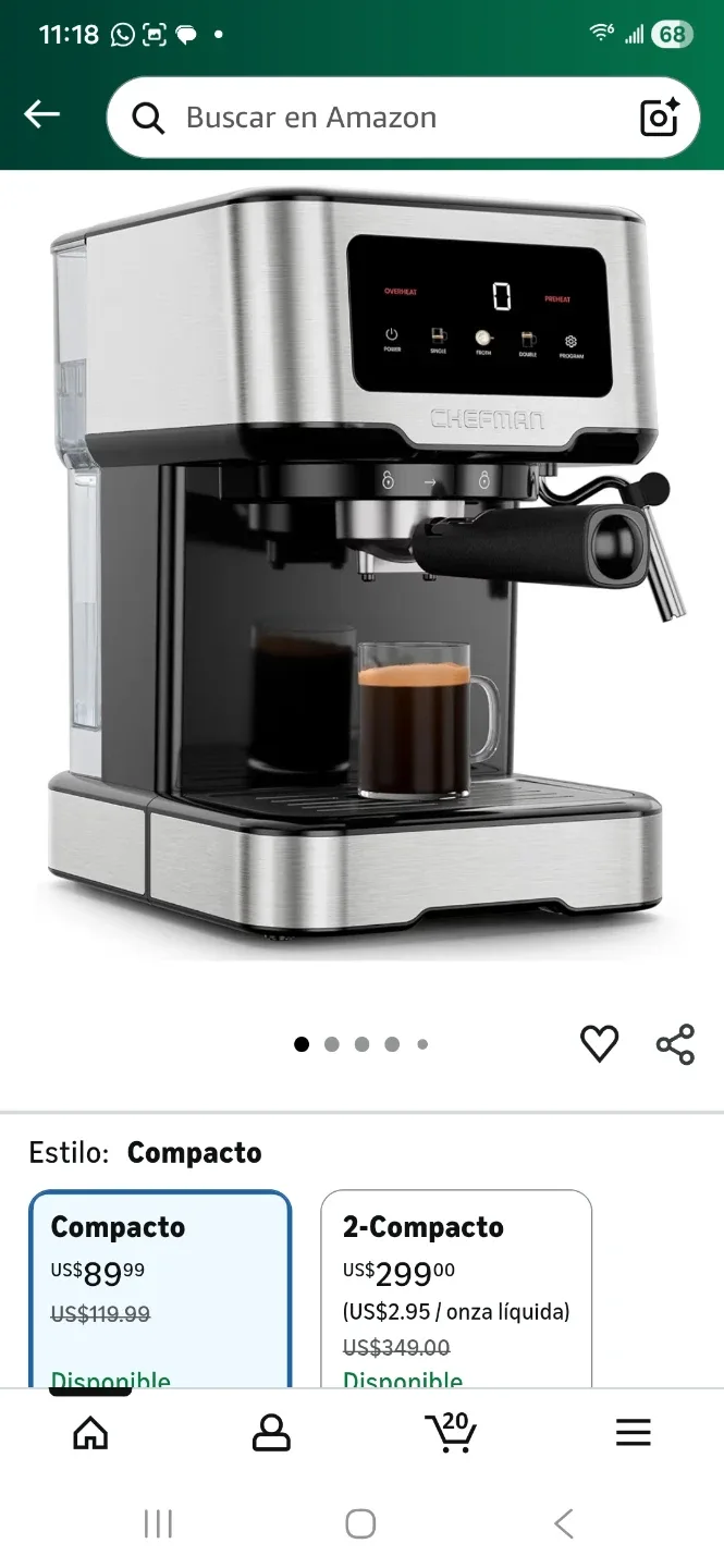 Chefman Espresso Machine image indicator(3)