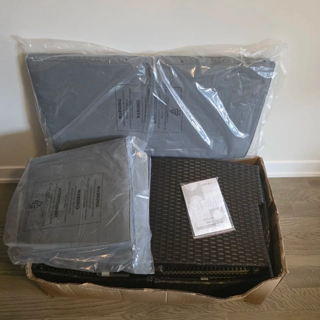 Rattan Patio Furniture Set Grey image indicator(2)