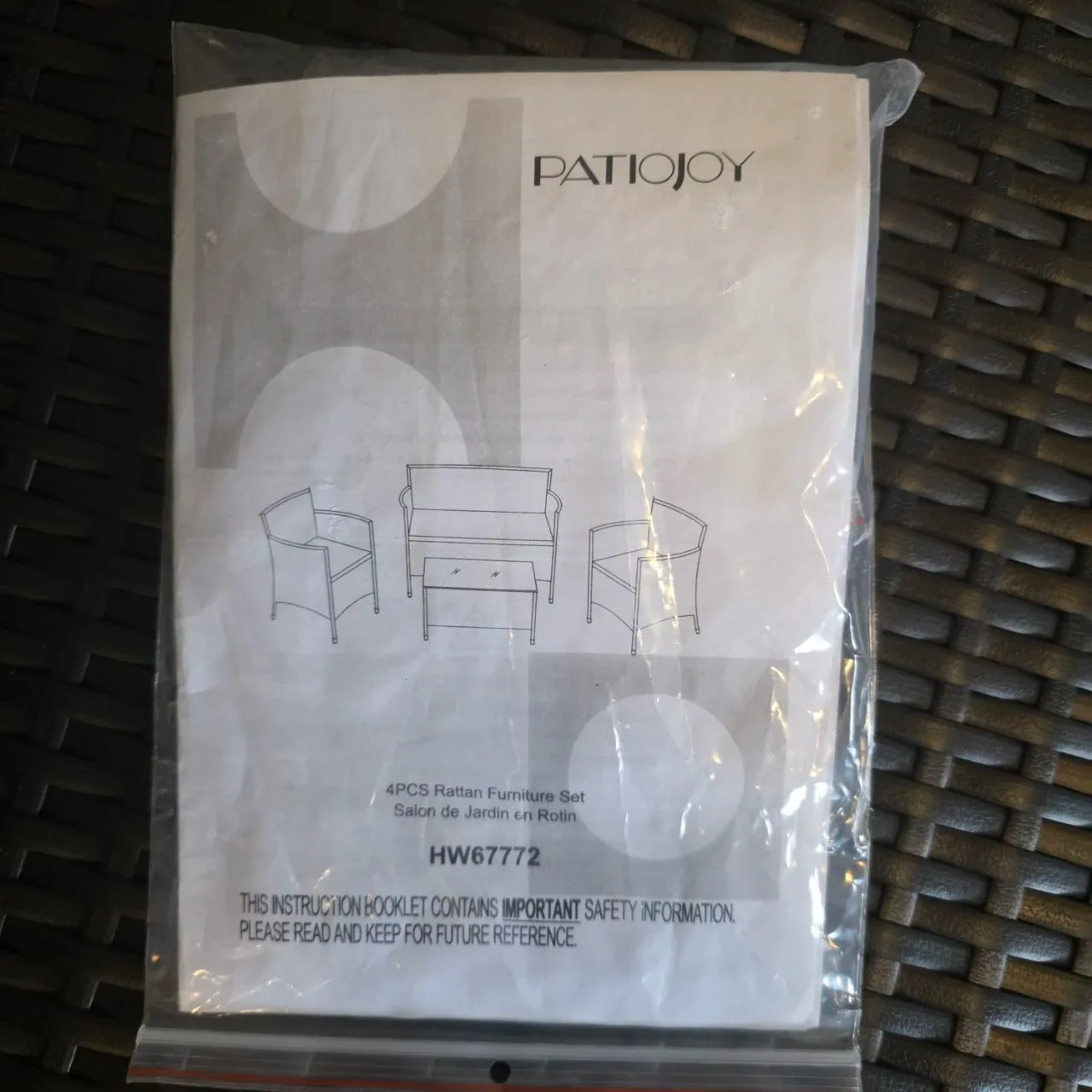 Rattan Patio Furniture Set Grey image indicator(3)