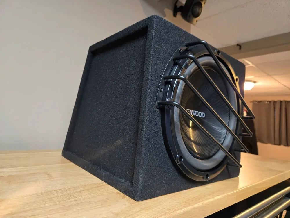 Brans New 12" subwoofers in Compact Sealed Enclosure with grille image indicator(4)