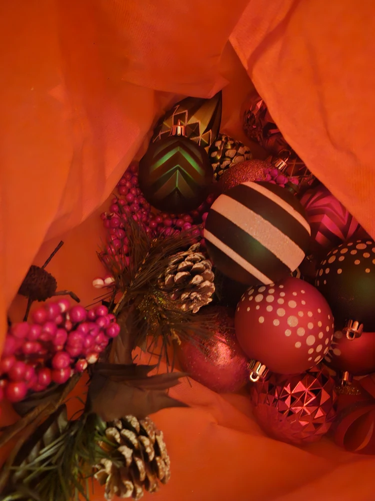 Christmas Ornaments & Pine Cones