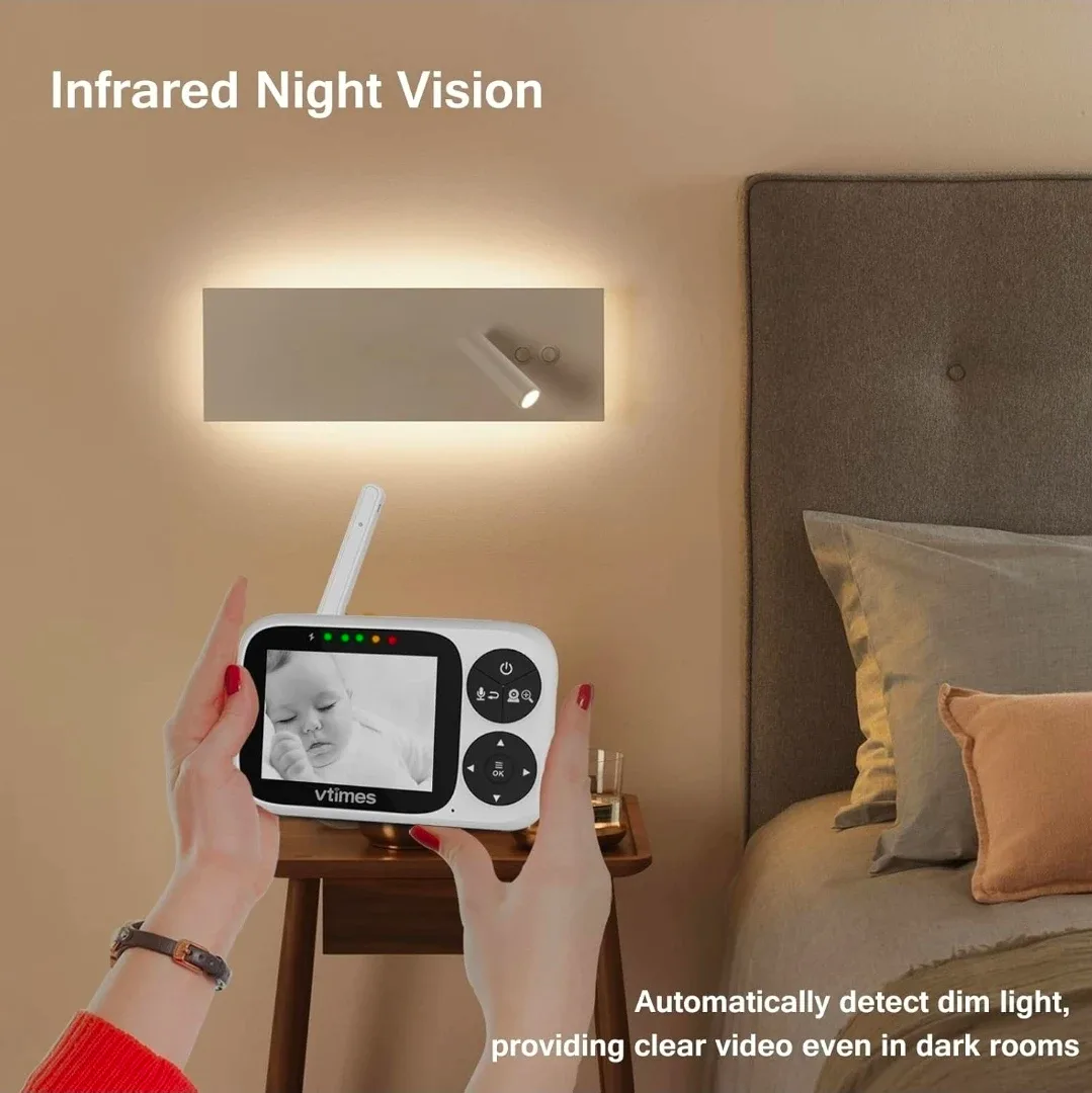vTimes Baby Monitor with IPS Screen image indicator(5)