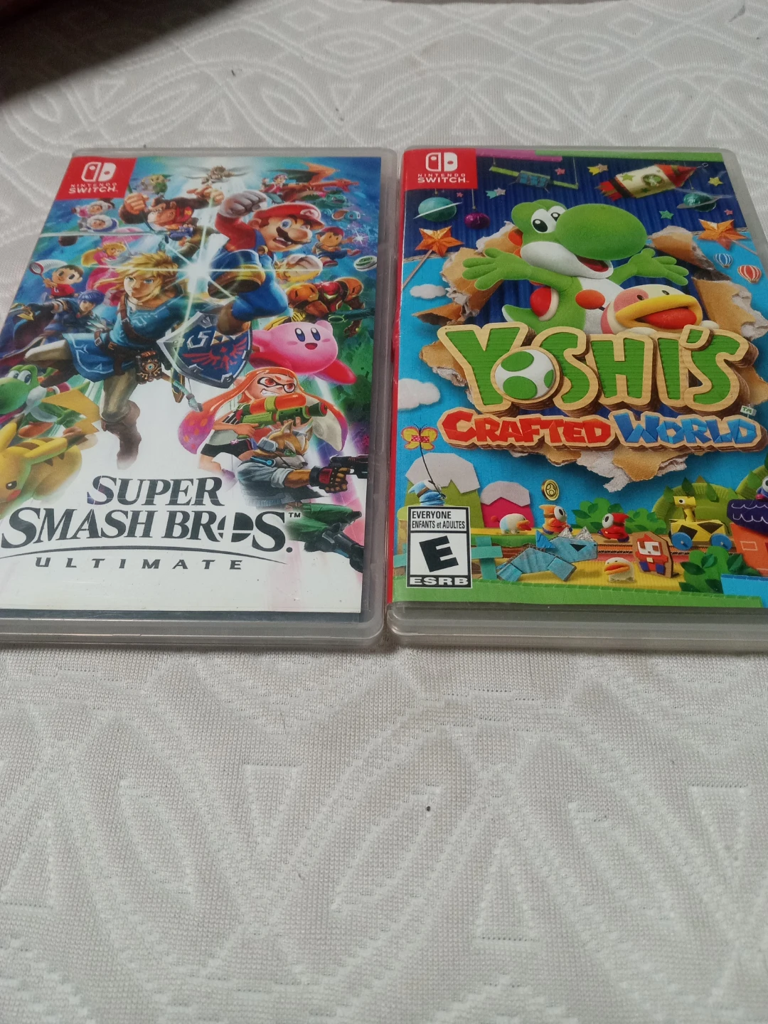 Nintendo Switch Games: Super Smash Bros & Yoshi's Crafted World