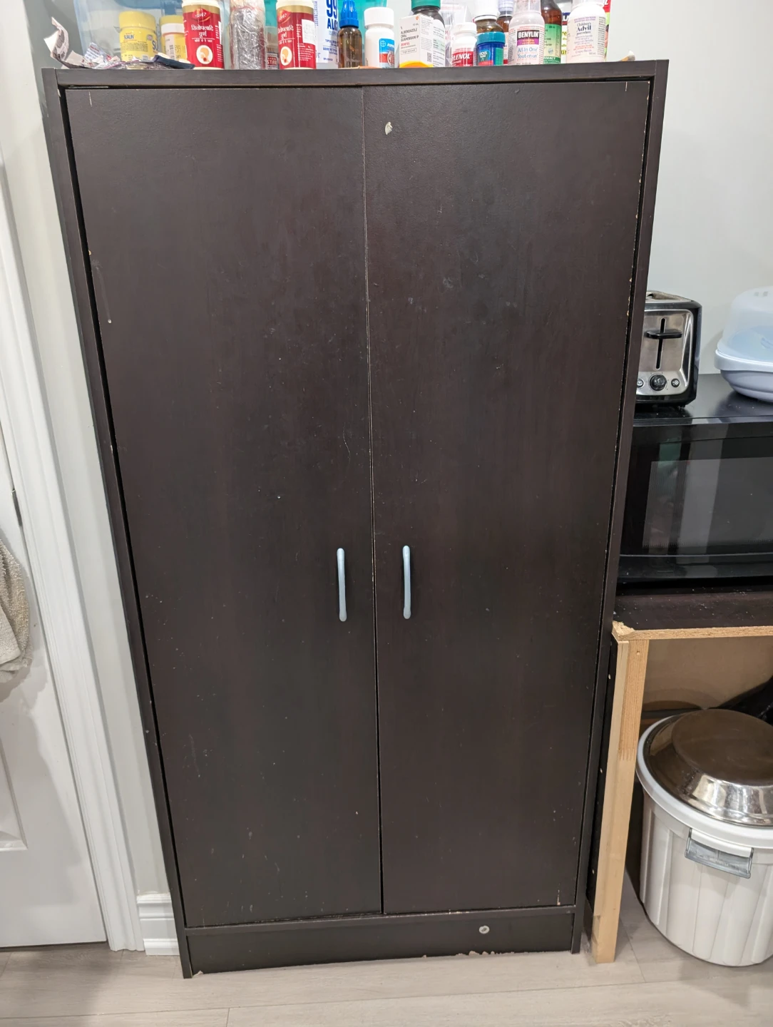 Dark Brown Storage Cabinet