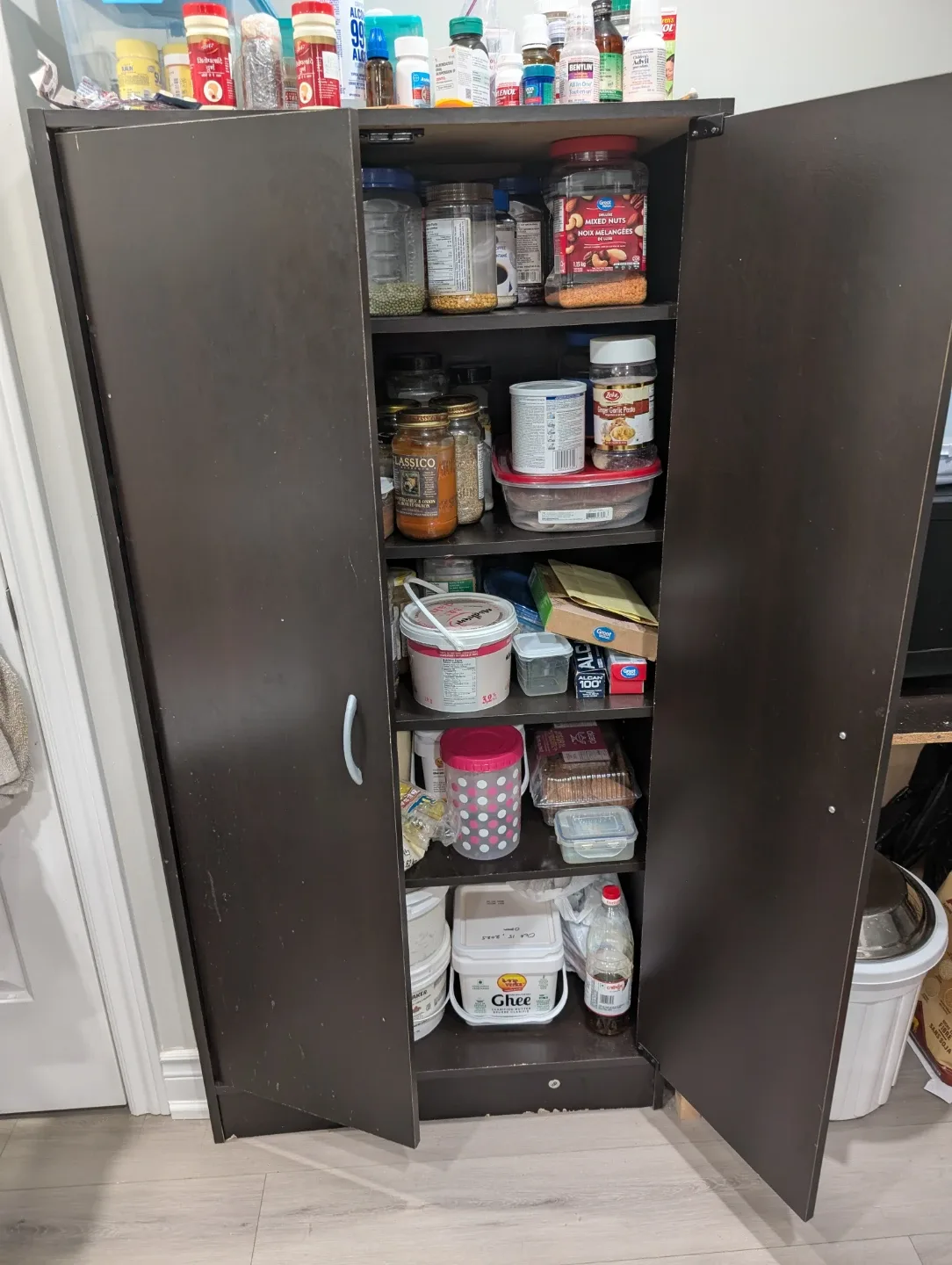 Dark Brown Storage Cabinet image indicator(2)