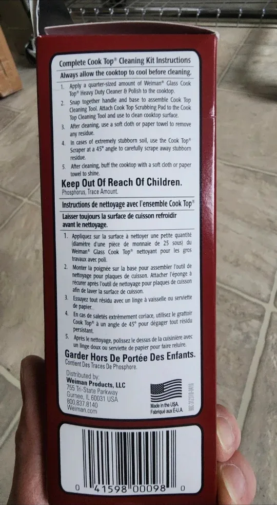 Brand New Weiman Complete Cook Top Cleaning Kit image indicator(3)