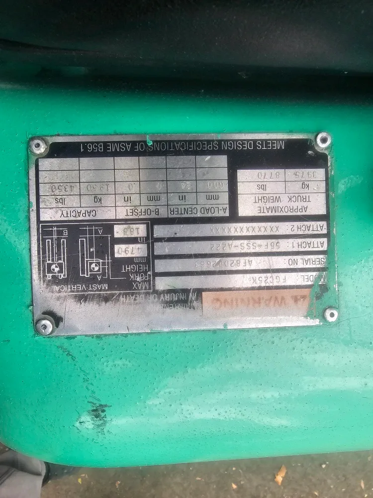 Mitsubishi forklift image indicator(2)