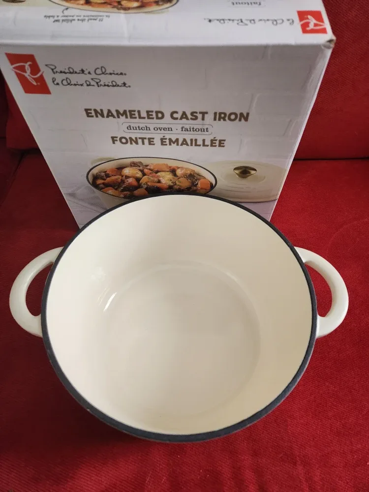NEW DUTCH OVEN 5 QT ENAMELED CAST IRON image indicator(2)