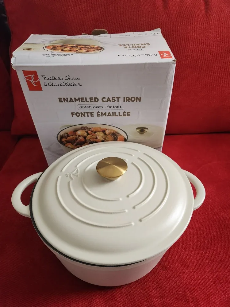 NEW DUTCH OVEN 5 QT ENAMELED CAST IRON image indicator(4)