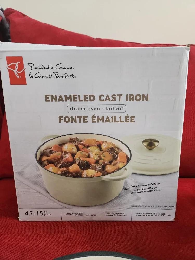 NEW DUTCH OVEN 5 QT ENAMELED CAST IRON image indicator(5)