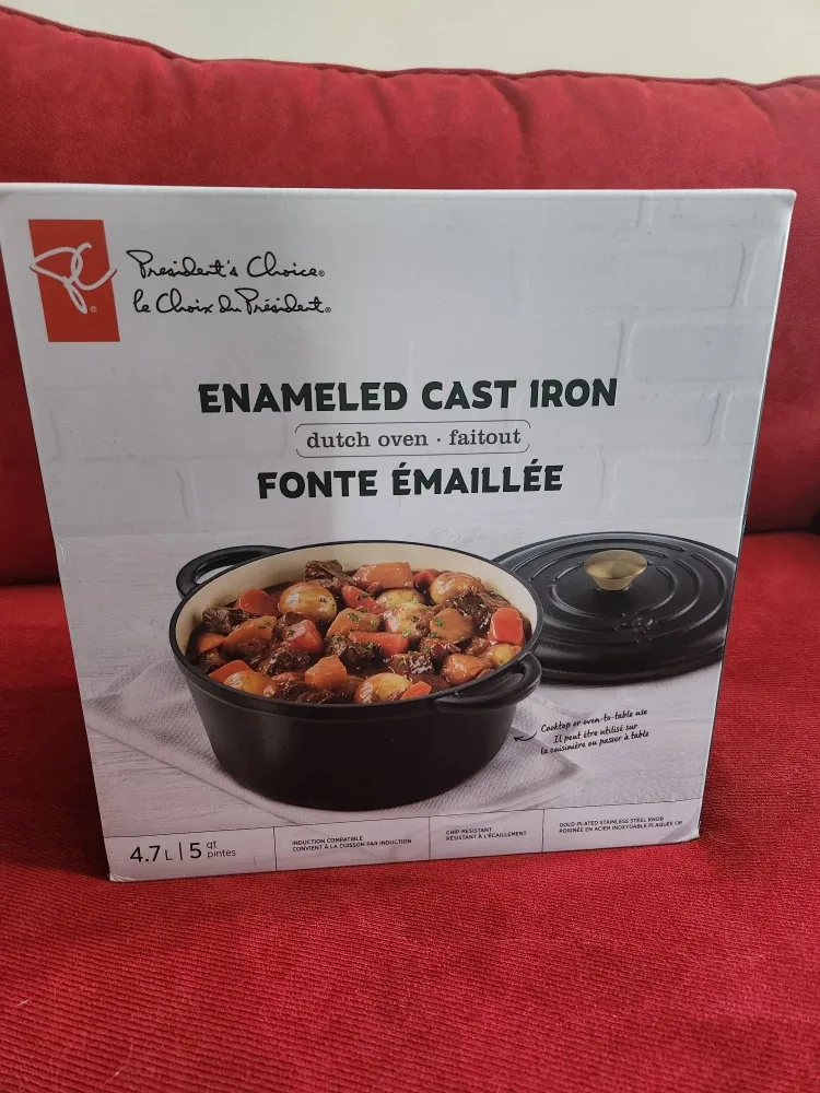 NEW DUTCH OVEN 5 QT ENAMELED CAST IRON image indicator(6)
