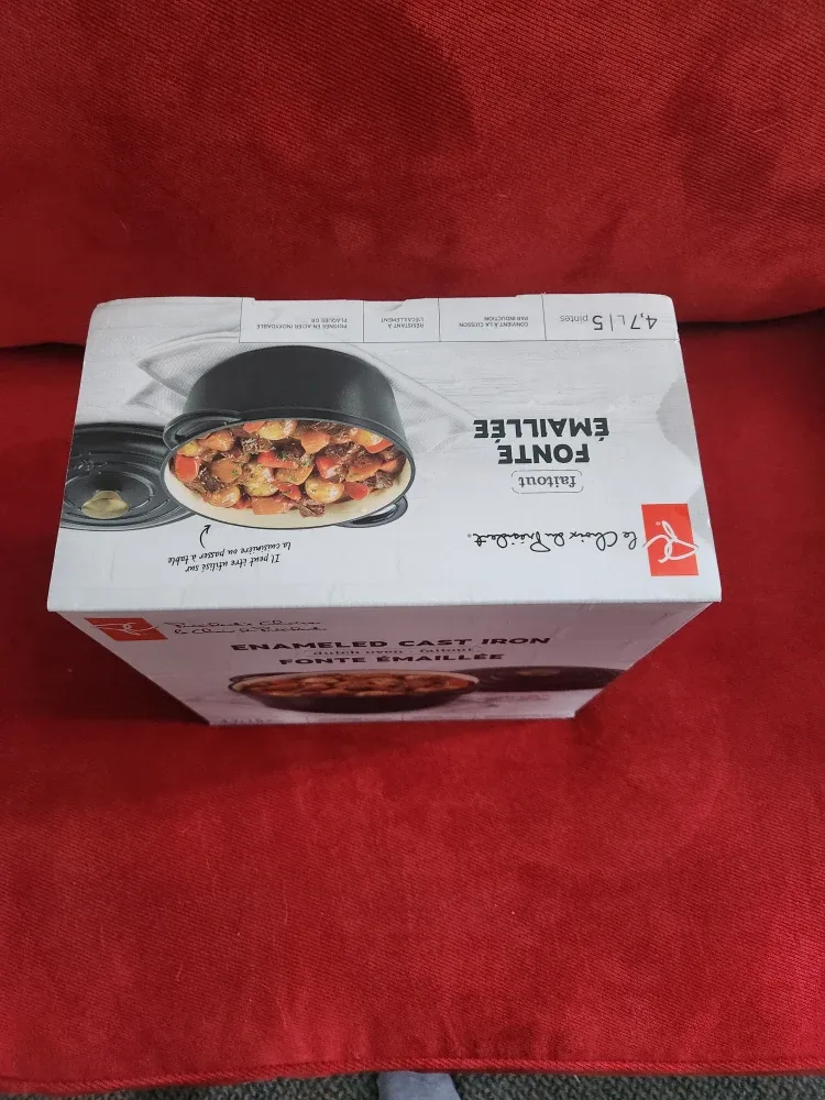 NEW DUTCH OVEN 5 QT ENAMELED CAST IRON image indicator(7)