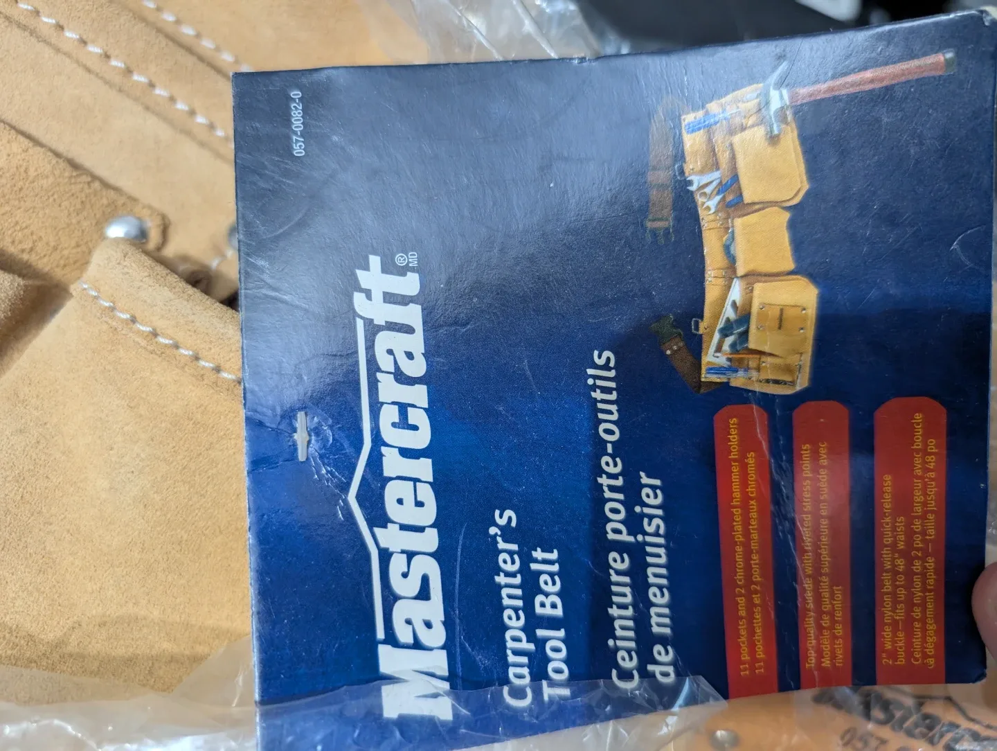 Mastercraft Carpenter's Tool Belt - New in Package thumbnail