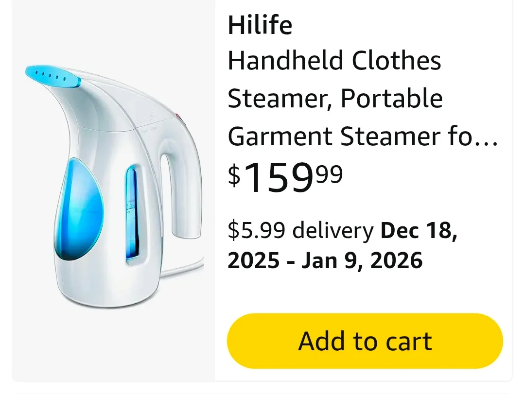 Hilife Portable Garment Steamer New image indicator(8)