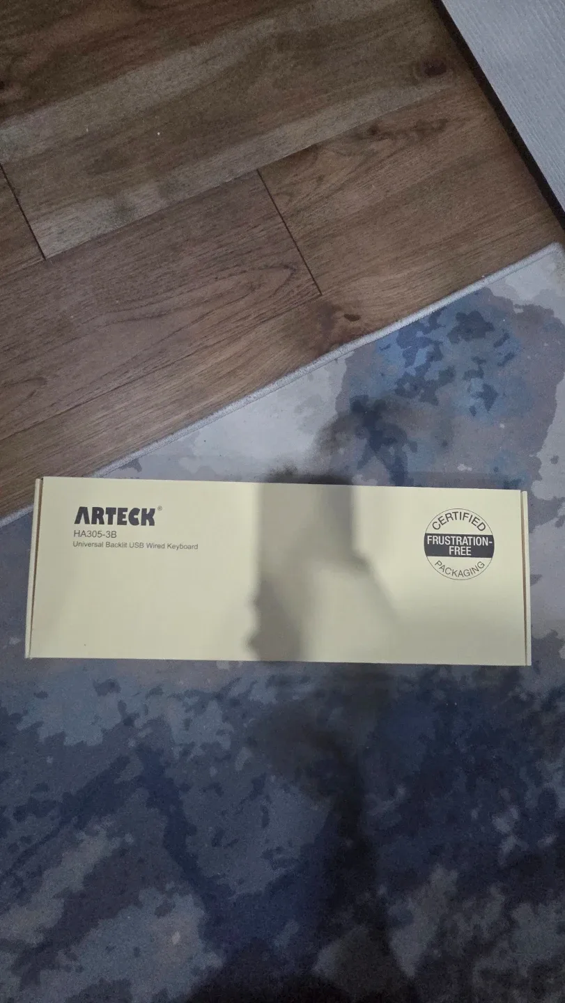 New Arteck HA305-3B Backlit USB Wired Keyboard image indicator(2)
