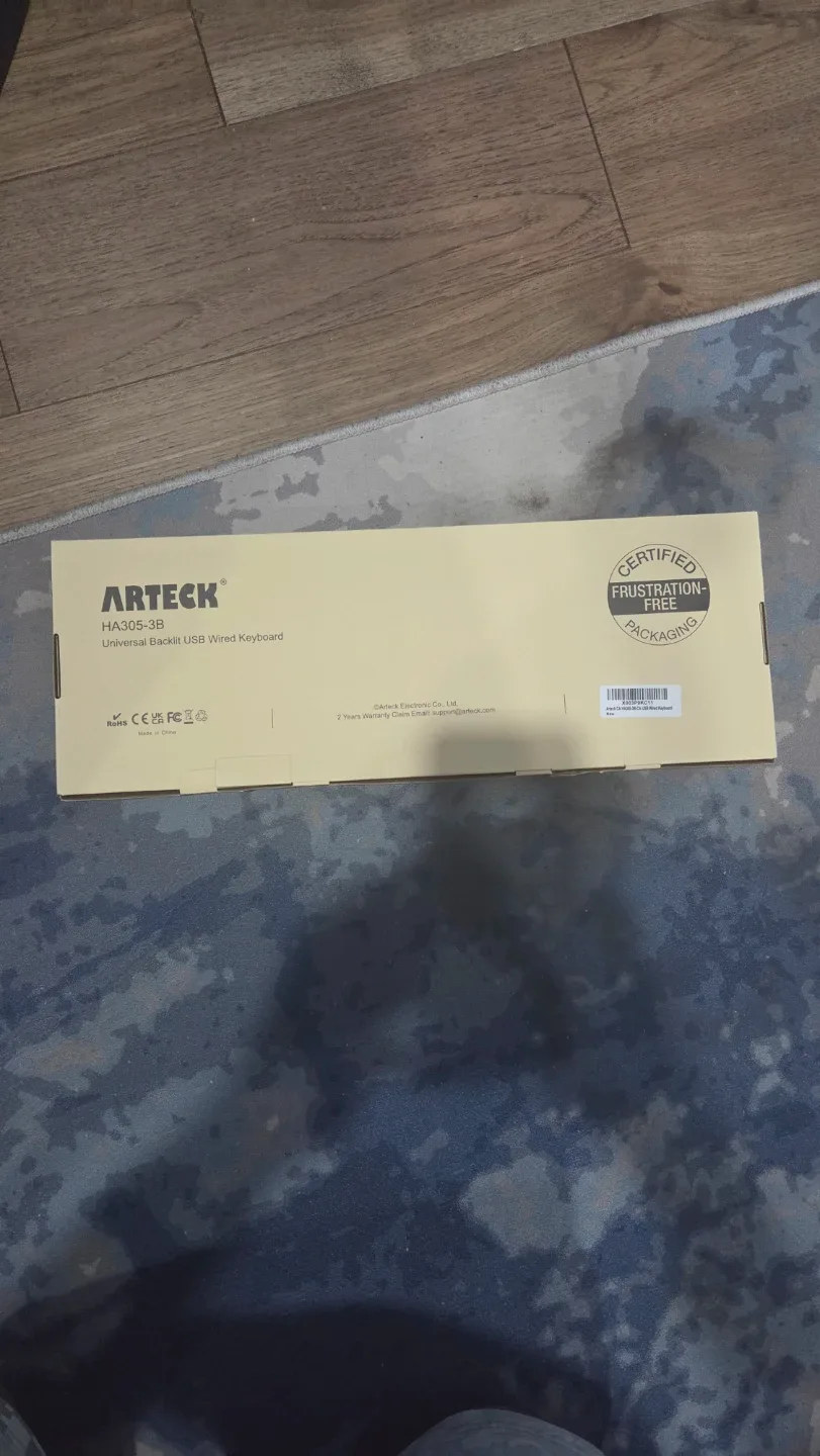 New Arteck HA305-3B Backlit USB Wired Keyboard image indicator(3)