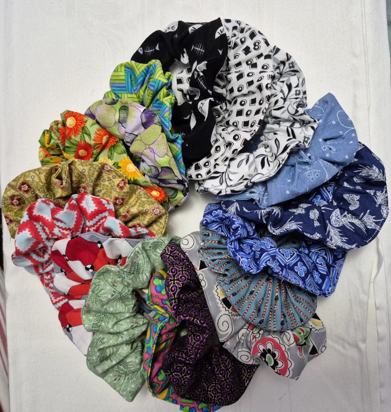 Handmade Fabric Scrunchies - $4 ea or 2 for $6