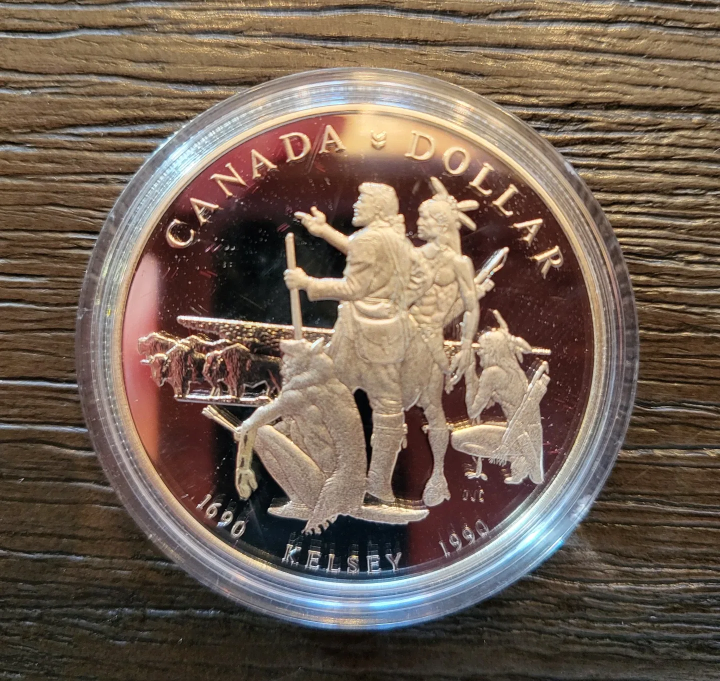 1990 Canada Dollar - Henry Kelsey 300th Anniversary image indicator(2)
