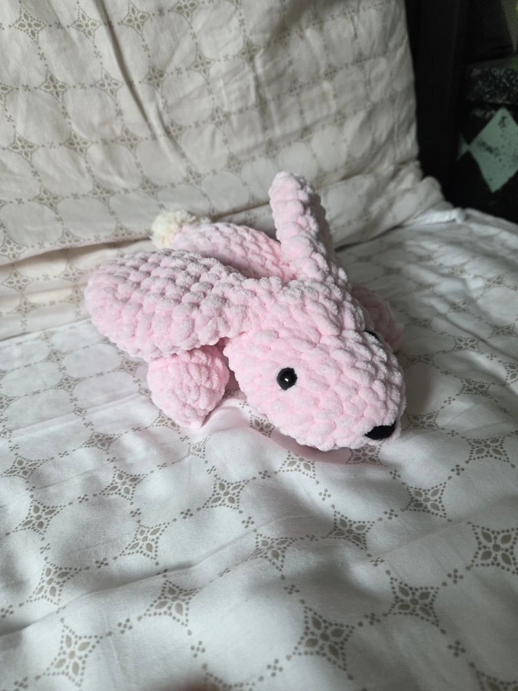 Pink Crochet Stuffed Animal 🥕