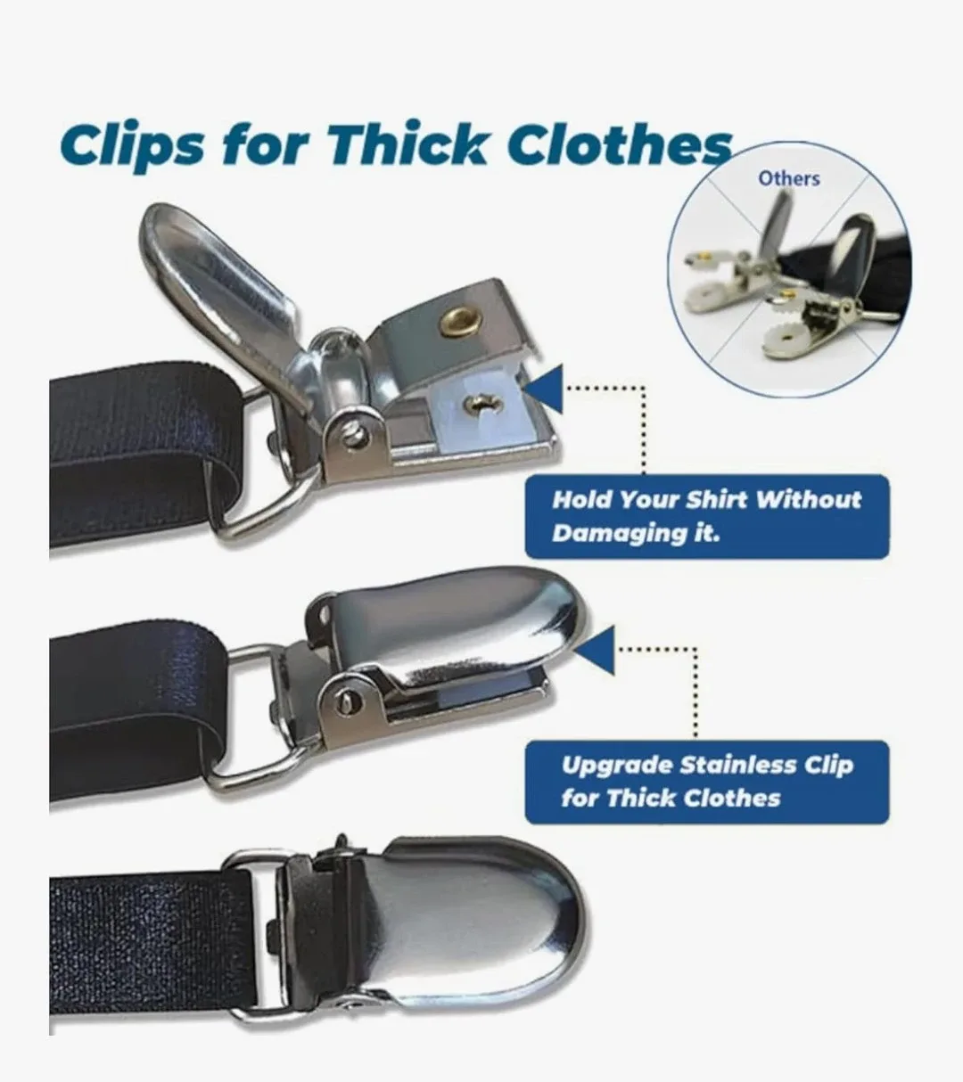 Adjustable Shirt Stays Suspenders image indicator(3)