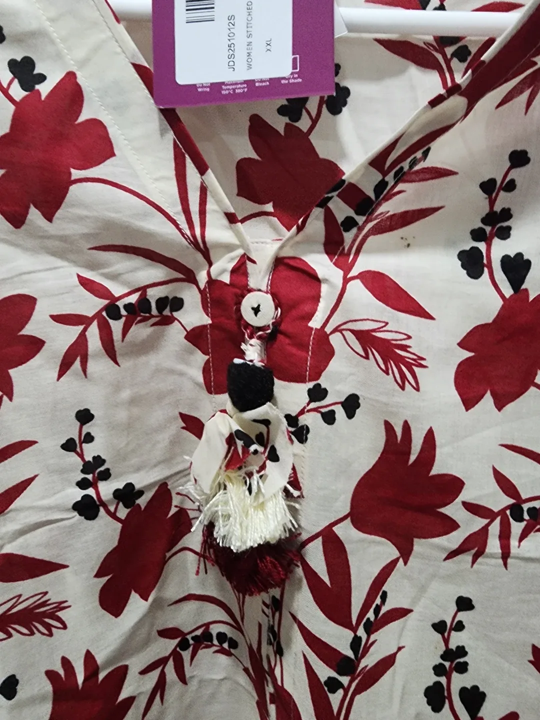 New J. lawn Women's Stitched  2pc  kurta shirt & dupatta- XXL image indicator(2)