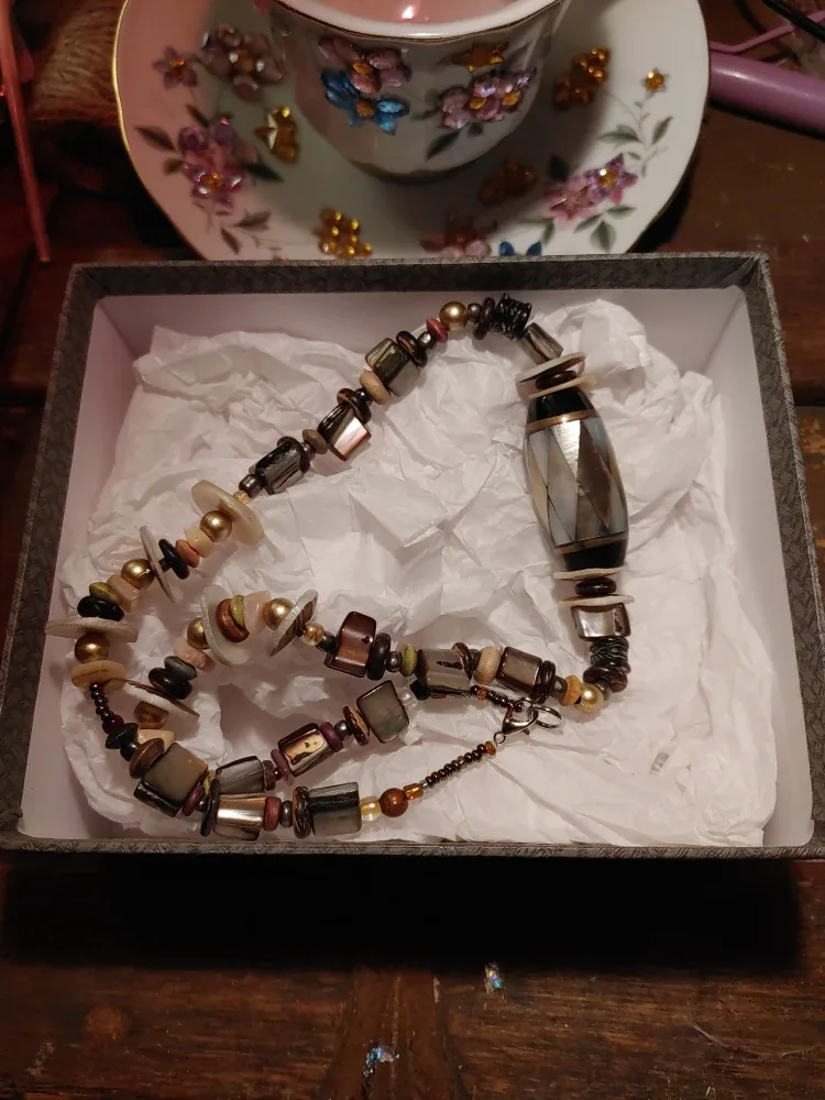 Beaded Necklace in Box
