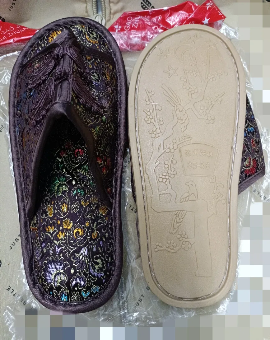 New Floral Slippers Size 35-36