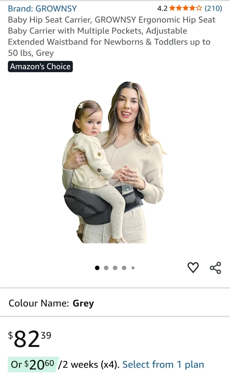 Hip Seat Baby Carrier image indicator(5)