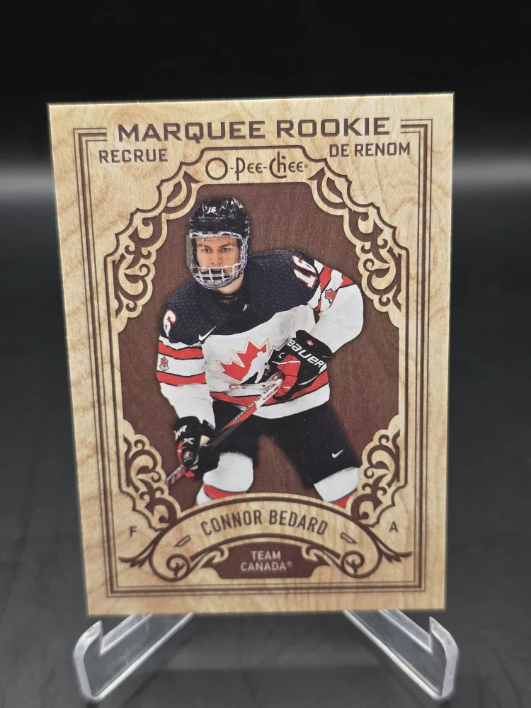 Connor Bedard Rookie Card - O-Pee-Chee Wood Grain Easter Egg