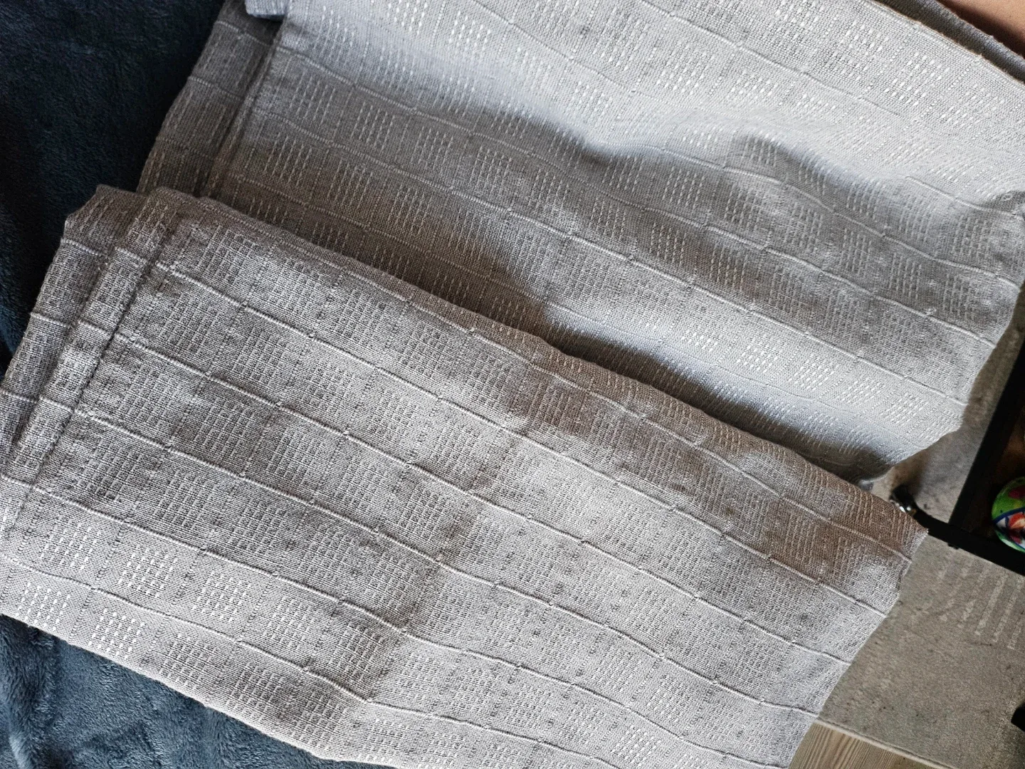 Large fabric grey shower curtain image indicator(2)