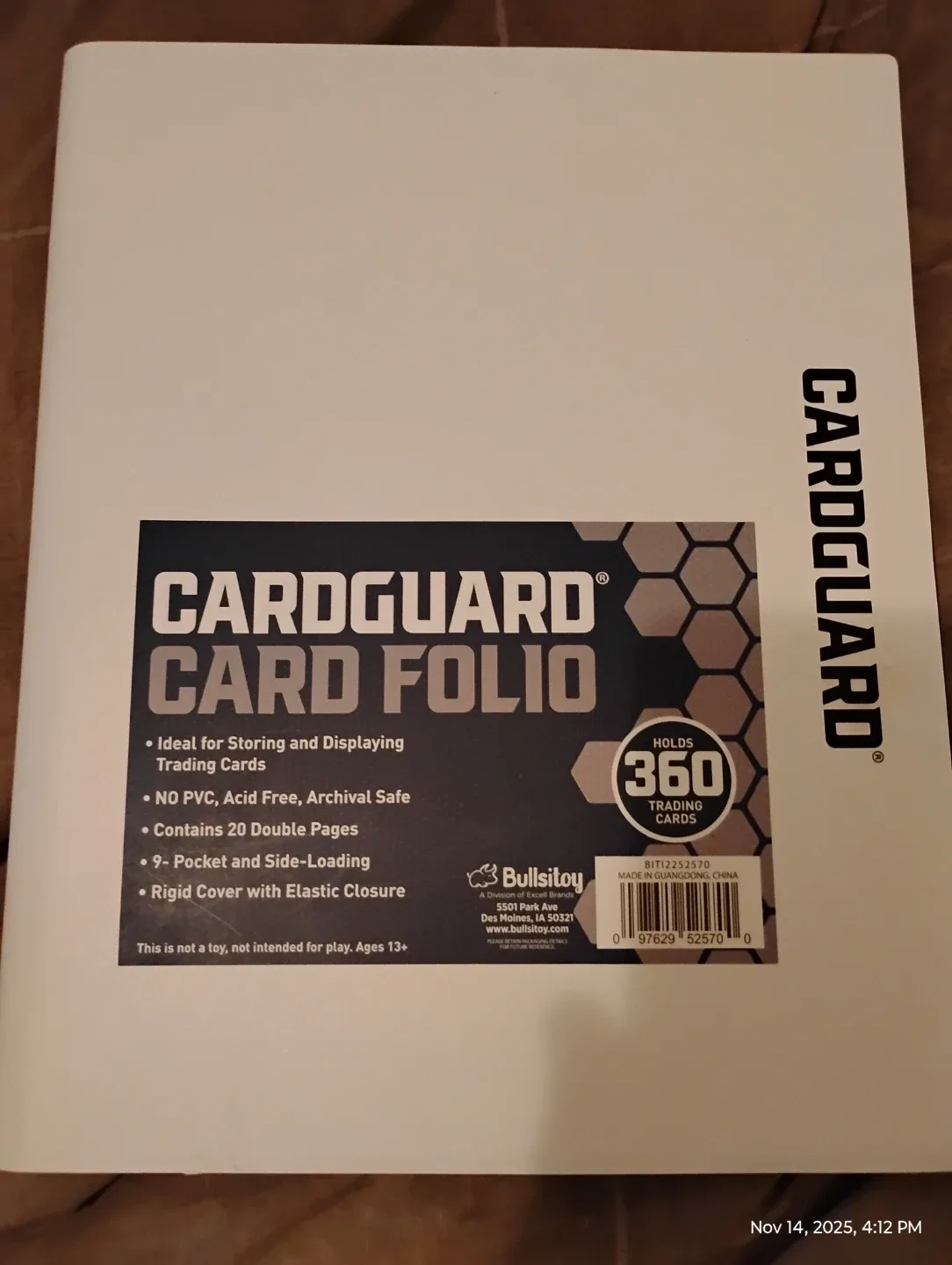 CardGuard Card Folio - Holds 360 Trading Cards thumbnail